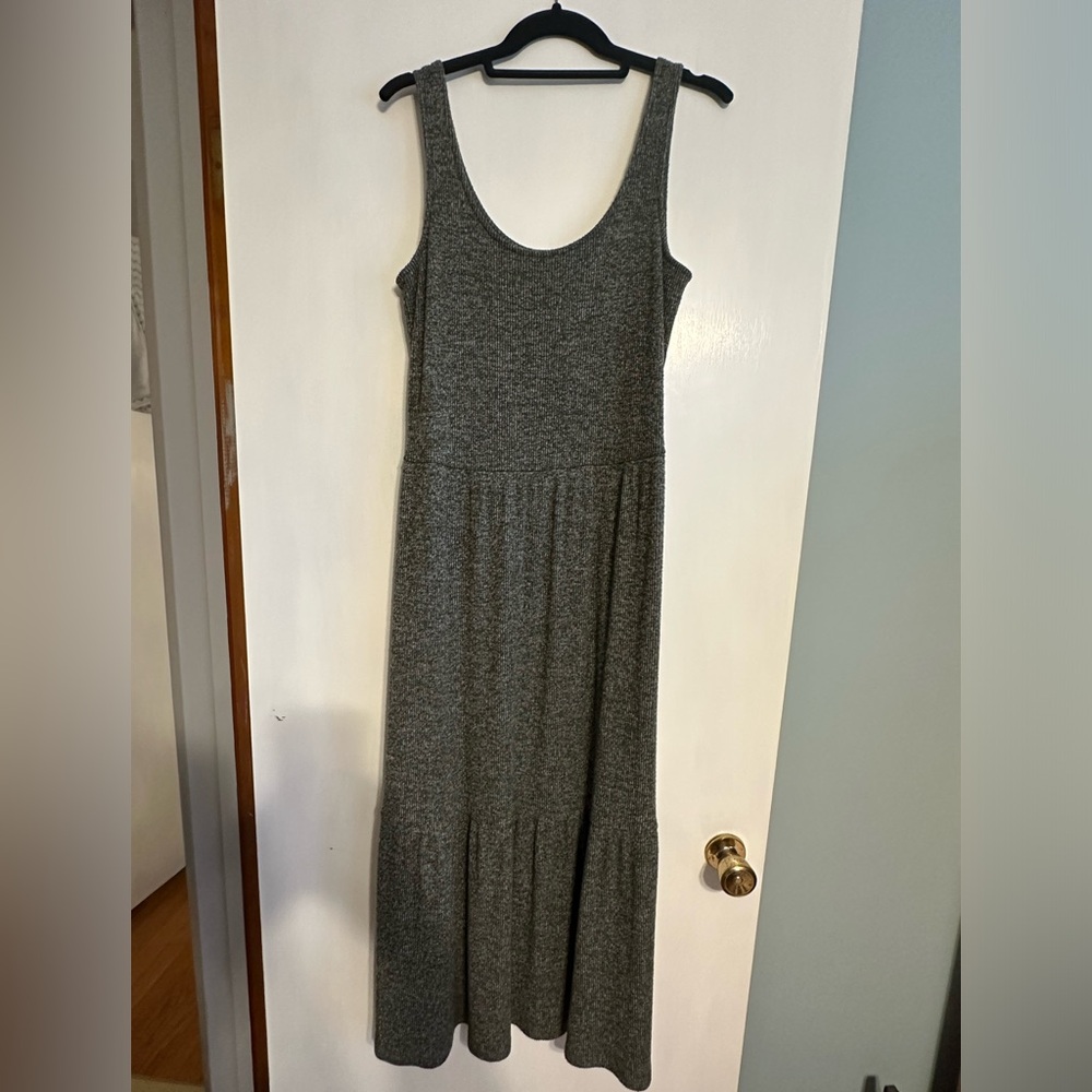 Sleeveless maxi, army green